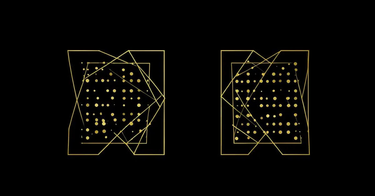 Ilustração escura minimalista com dois círculos dourados conectados por uma seta, representando a evolução de MQL para SQL
